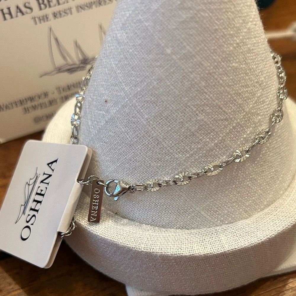 Oshena Designer Beachwear sunburst Silver anklet Bracelet NEW‎ Release UNISEX